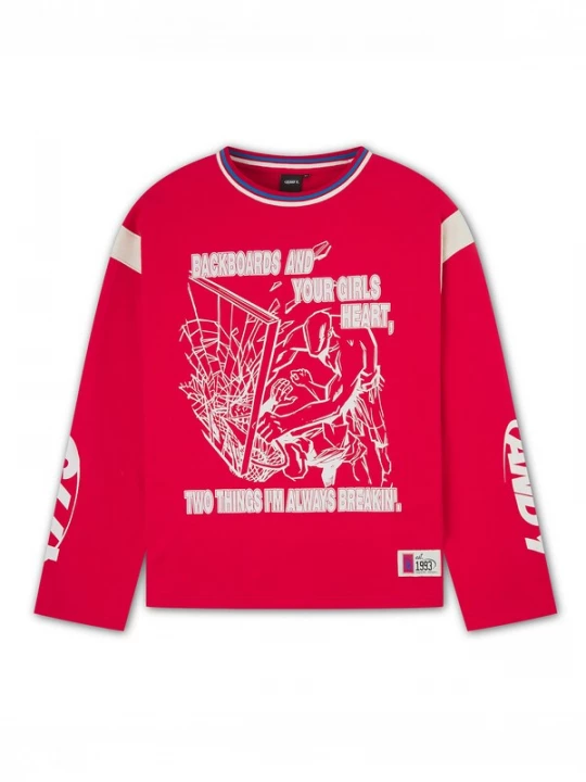 Foto van product AND1 Sweatshirt rood / wit