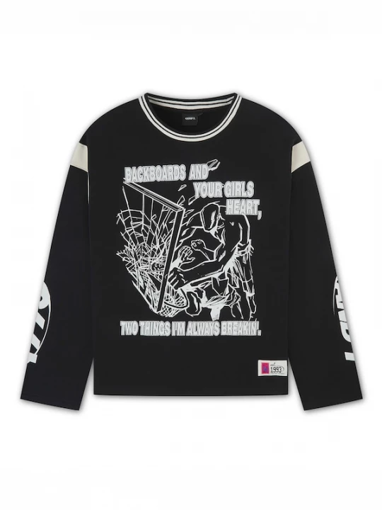 Foto van product AND1 Sweatshirt zwart / wit