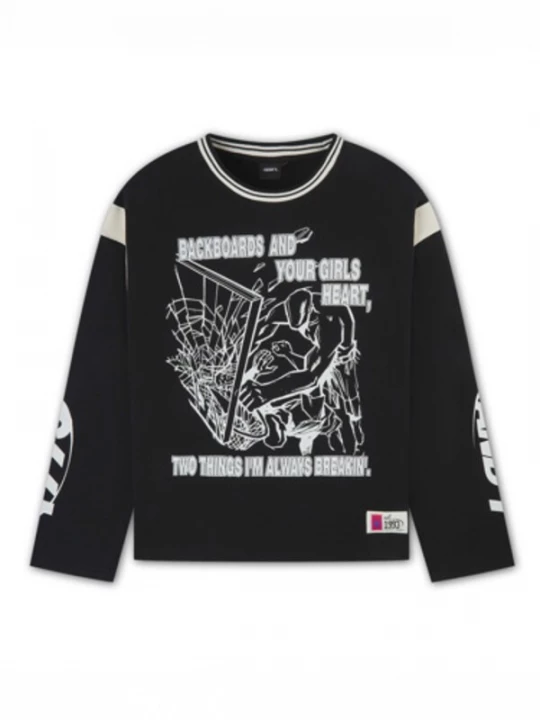 Foto van product AND1 Sweatshirt zwart / wit