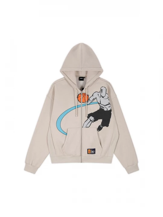 Foto van product AND1 Sweatvest beige
