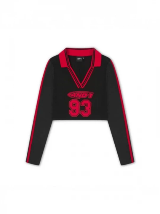 Foto van product AND1 Trui rood / zwart