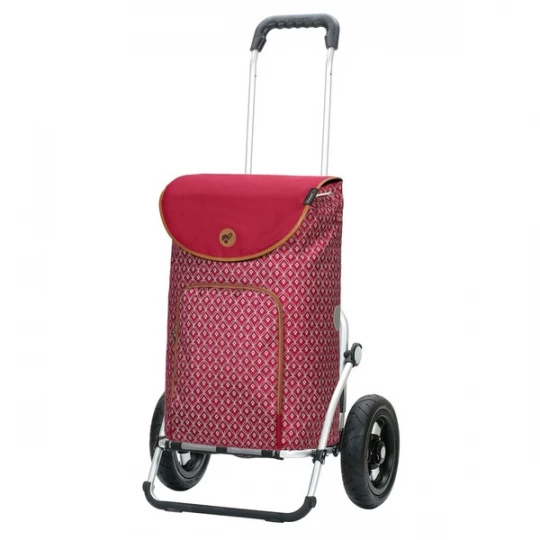 Foto van product Andersen Shopper Shopper 'Famke' cognac / rood / zwart / wit