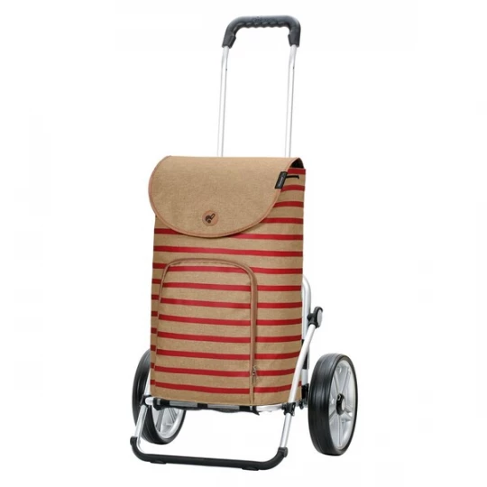 Foto van product Andersen Shopper Trolley 'Eske' beige / lichtrood