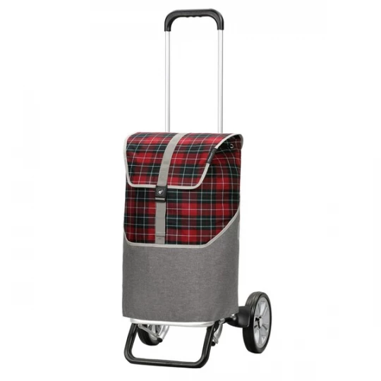 Foto van product Andersen Shopper Trolley 'Gese' grijs / rood / zwart