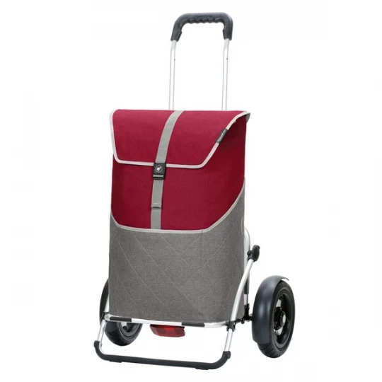 Foto van product Andersen Shopper Trolley 'Plus Lasse' grijs / rood