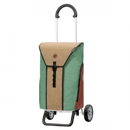 Foto van product Andersen Shopper Trolley 'Plus Oli.P 2.0' beige gemêleerd / turquoise / zwart