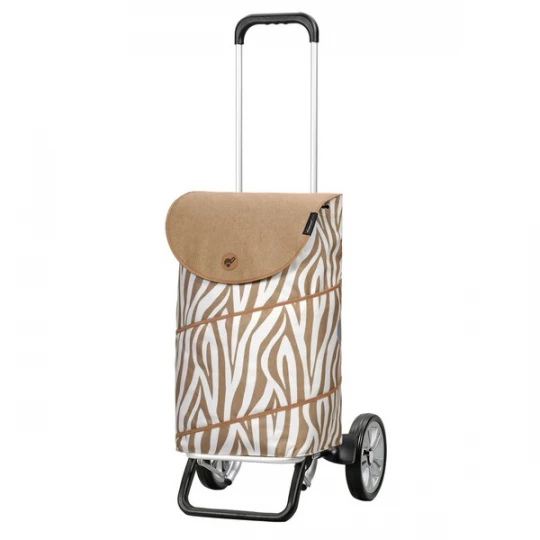 Foto van product Andersen Shopper Trolley 'Tyra' lichtbruin / zwart / wit