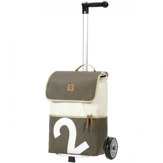 Foto van product Andersen Shopper Trolley 'Unus' bruin / grijs / wit