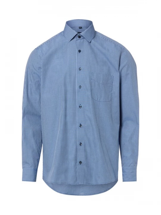 Foto van product Andrew James Overhemd navy / lichtblauw / wit
