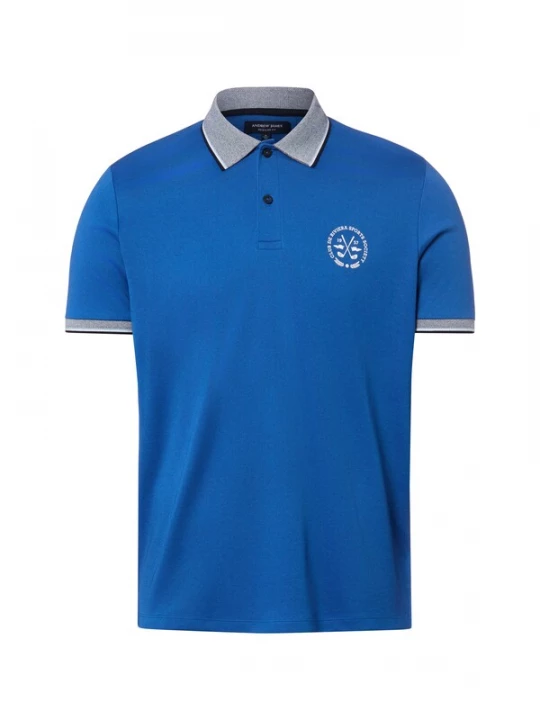 Foto van product Andrew James Shirt royal blue / koningsblauw / grijs