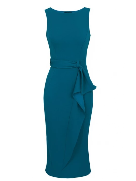 Foto van product Anna Field Kokerjurk cyaan blauw