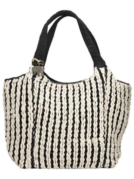 Foto van product ANOKHI Shopper zwart / wit