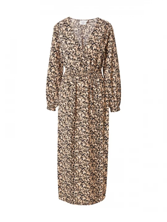 Foto van product Another Label Jurk 'Amelie' beige / zwart / wit