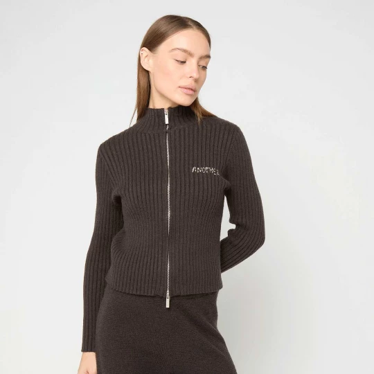 Foto van product Another Scribble Zipper Another Cotton Lab bruin