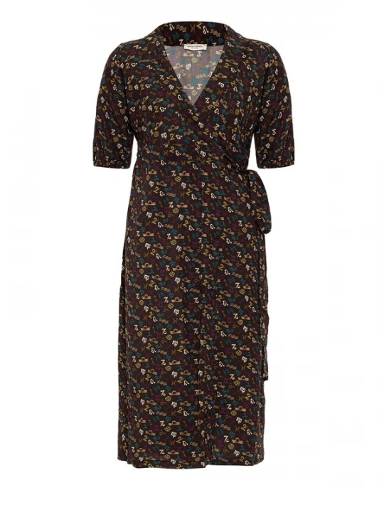 Foto van product Anou Anou Jurk bruin / gemengde kleuren