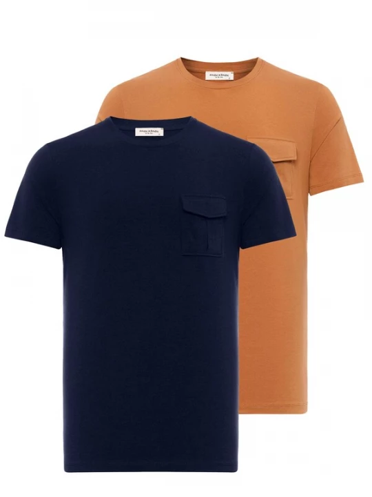 Foto van product Anou Anou Shirt navy / oranje