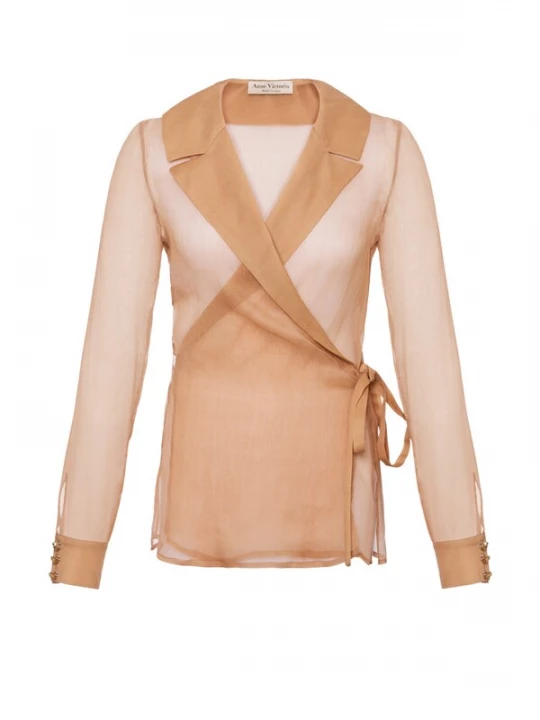 Foto van product Anse Victorin Blouse 'Eva' perzik