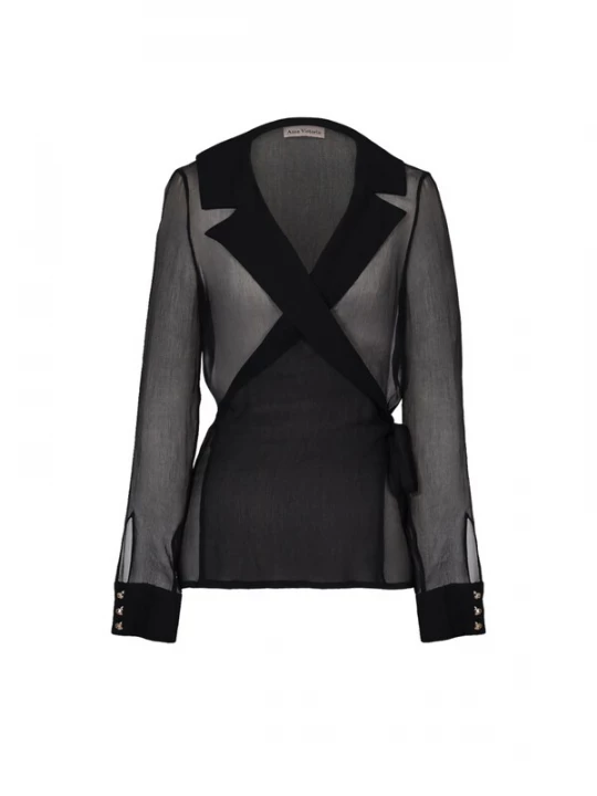 Foto van product Anse Victorin Blouse 'Eva' zwart
