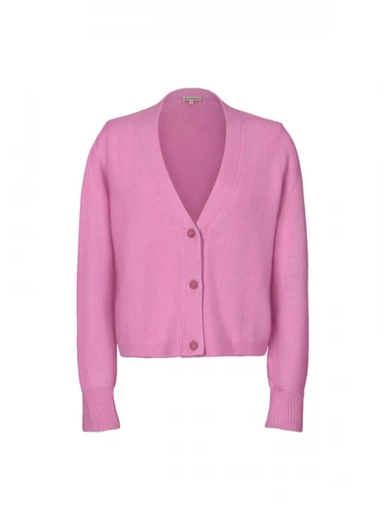 Foto van product Anse Victorin Gebreid vest 'Melissa' pink