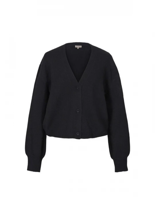 Foto van product Anse Victorin Gebreid vest 'Melissa' zwart
