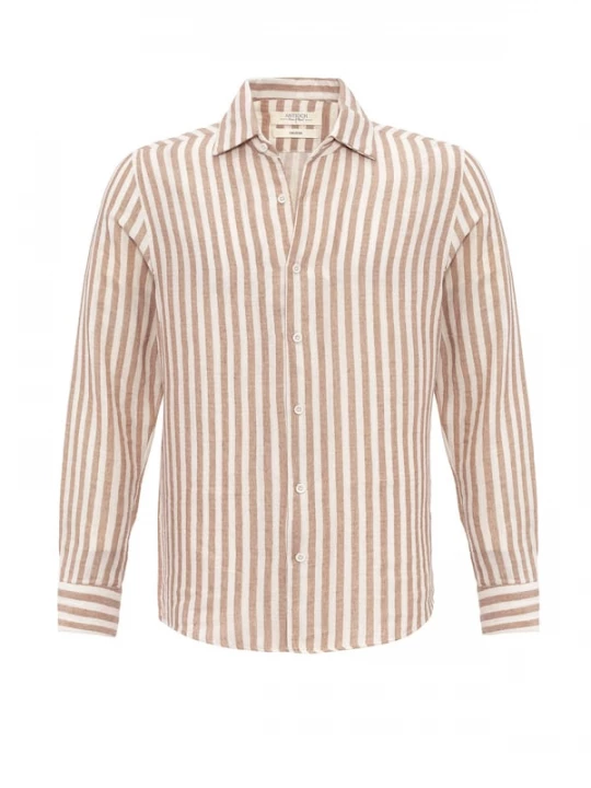 Foto van product Antioch Overhemd beige / wit