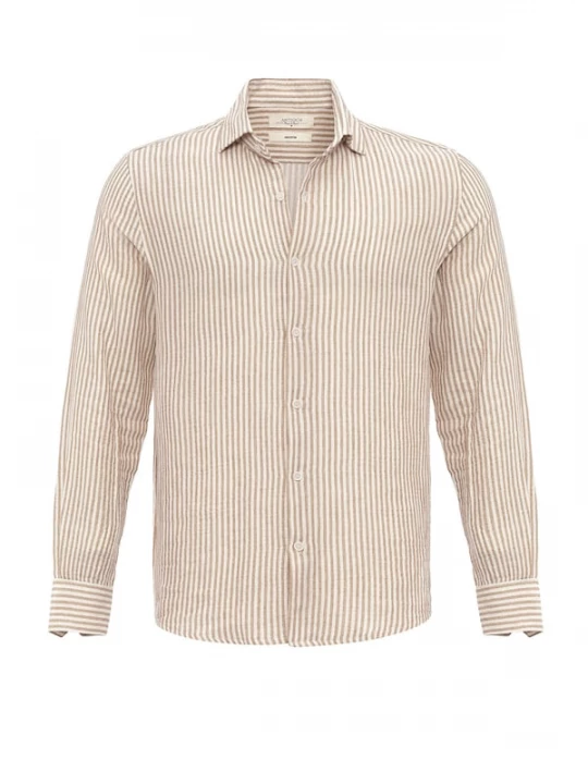 Foto van product Antioch Overhemd beige / wit