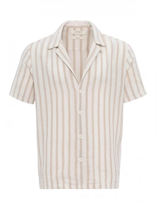 Foto van product Antioch Overhemd beige / wit