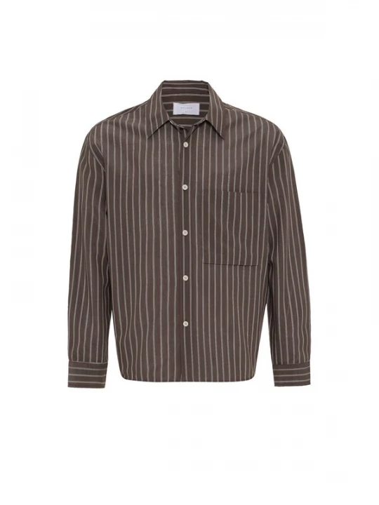 Foto van product Antioch Overhemd chocoladebruin / offwhite