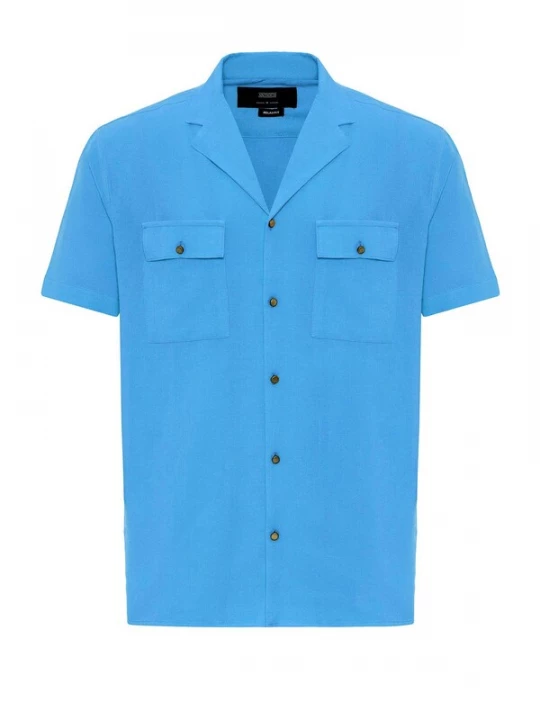 Foto van product Antioch Overhemd neonblauw