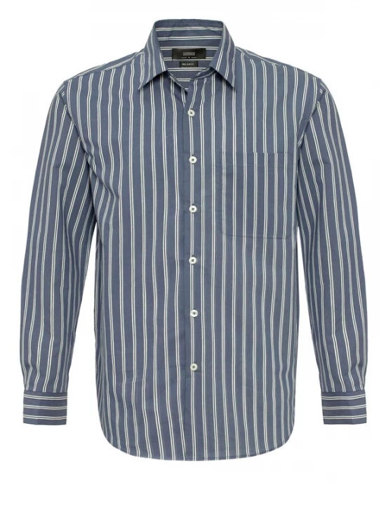 Foto van product Antioch Overhemd royal blue / koningsblauw / wit