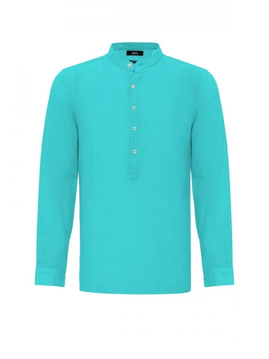 Foto van product Antioch Overhemd turquoise