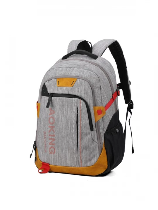 Foto van product Aoking Rugzak lichtgrijs / oranje / pink / zwart
