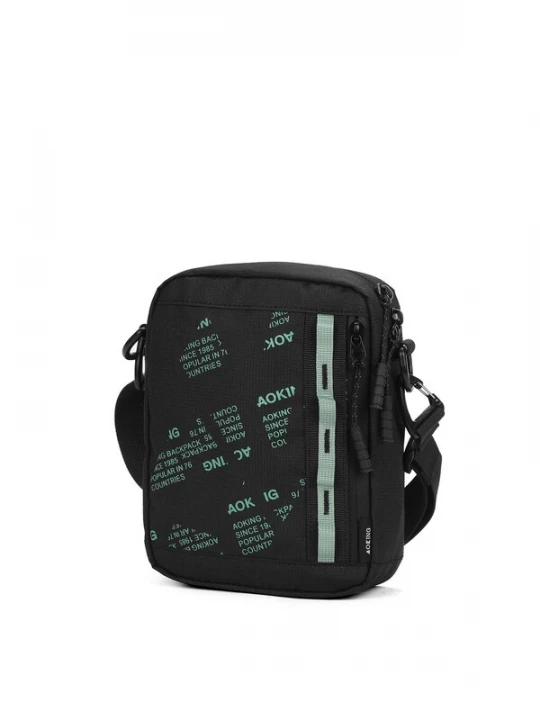 Foto van product Aoking Schoudertas groen / zwart