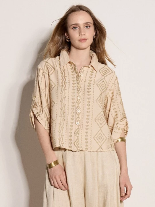 Foto van product Apricot Blouse ' ' stone grey