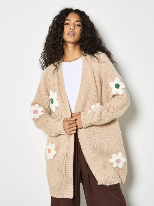 Foto van product Apricot Gebreid vest ' ' beige / wit