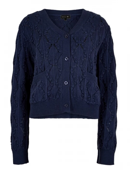 Foto van product Apricot Gebreid vest ' ' donkerblauw