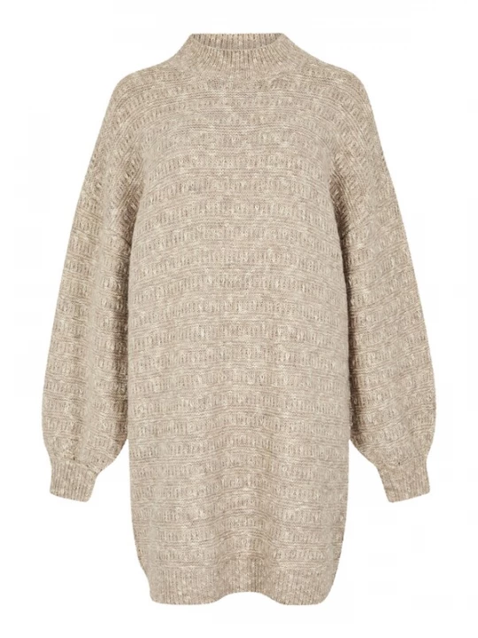 Foto van product Apricot Gebreide jurk beige gemêleerd