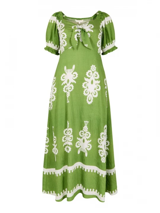 Foto van product Apricot Jurk ' ' groen