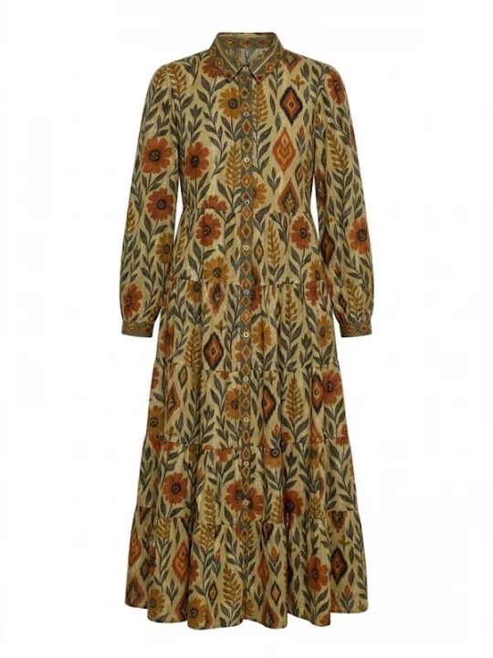 Foto van product Apricot Jurk groen / gemengde kleuren