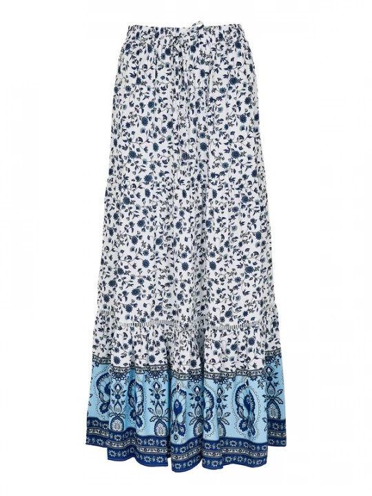 Foto van product Apricot Rok crème / navy / nachtblauw / lichtblauw