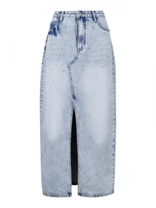 Foto van product Apricot Rok ' ' lichtblauw