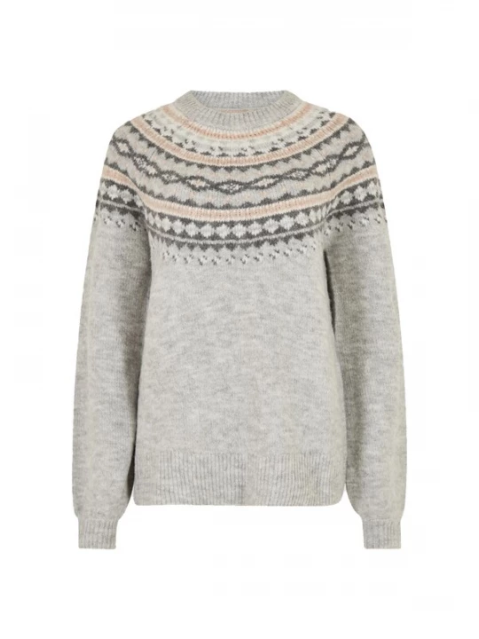 Foto van product Apricot Trui grijs / pink / wit