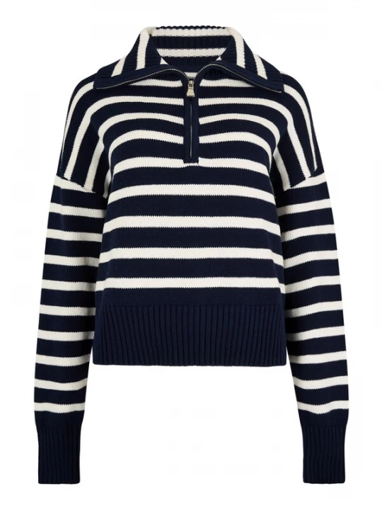 Foto van product Apricot Trui navy / wit