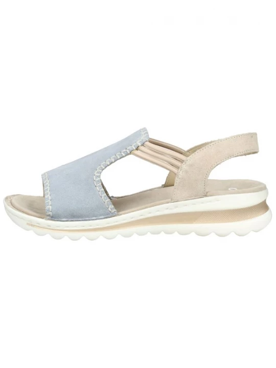 Foto van product ARA Sandalen met riem crème / lichtblauw / wit