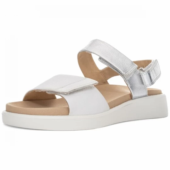Foto van product ARA Sandalen met riem zilver / wit