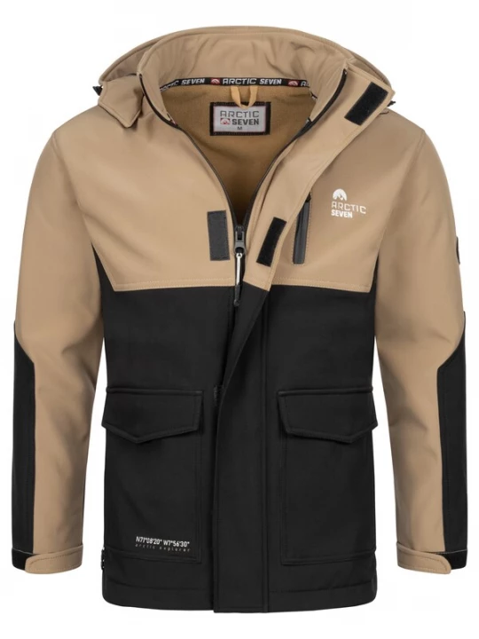 Foto van product Arctic Seven Functionele jas beige / zwart / wit