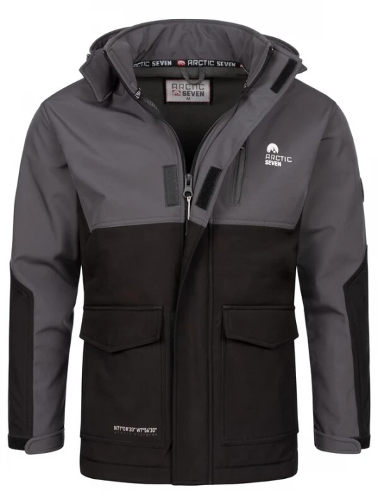 Foto van product Arctic Seven Functionele jas donkergrijs / zwart / wit