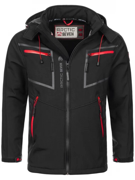 Foto van product Arctic Seven Functionele jas grijs / rood / zwart