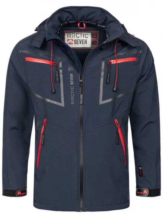 Foto van product Arctic Seven Functionele jas navy / antraciet / knalrood