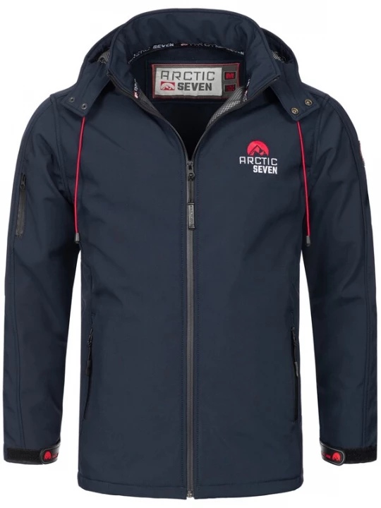 Foto van product Arctic Seven Functionele jas navy / rood / wit